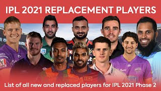 IPL 2021 | ALL TEAMS OFFICIAL REPLACEMENT PLAYERS LIST | WHICH TEAM HAS BEST REPLACEMENT PLAYERS?