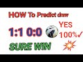 How To Predict draw in football betting|First half| #betting