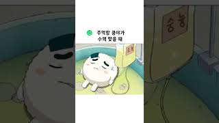 주먹밥쿵야가 수액맞을때