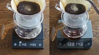 【コーヒースケール】acaia pearlとTimemore BlackMirrorの簡単な比較