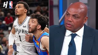 Inside the NBA reacts to Wemby vs Chet DUEL 🔥 Thunder vs Spurs Highlights