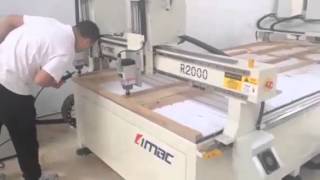 LIMAC Fresadora de doble pórtico CNC China para grabado de muebles