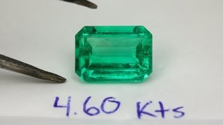 AAA Quality Loose Natural Colombian Emerald Emerald Cut 4.60 Carats