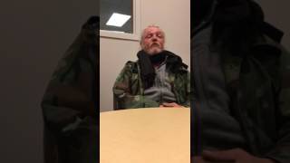 Interview in Bloomington Public Library about incarceration and substance abuse