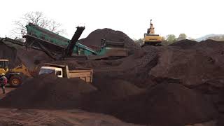 Iron Ore loading at Dangoaposi Sector of Chakradharpur Division of South Eastern Railway