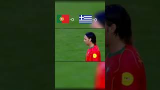 Portugal vs Greece 2004 EURO Final Match #football #viral #shorts