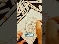 This is how you color HAIR with ALCOHOL MARKERS #art #drawingtutorial #howtodraw #drawing #artshorts