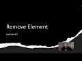 [SOLVED!] Remove Element - LeetCode 27 - Java