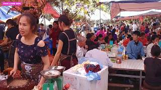 CHỊ XINH GÁI BÁN LỢN QUAY TẠI LỄ HỘI CHÙA BẮC NGA LẠNG SƠN #Thai Lạng Sơn