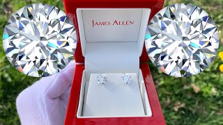 1 Carat Lab Grown Diamond Stud Earrings (James Allen True Hearts Review)