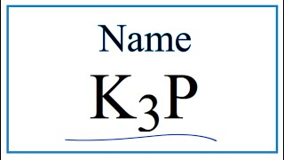 Write the How to Write the Name for K3P