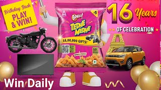 Bingo Tedhe Medhe Scan Play Win Offer 16 Birthday Tedhe Medhe Scan kaise kare Car Bike Tv Win 10 Rs