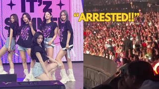 Fan got Arrested during Itzy's Concert in Australia #kpop #itzy