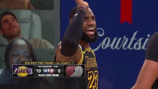 Lakers Start the Game With 10-0 Run vs Trail Blazers - Game 4 | 2020 NBA Playoffs