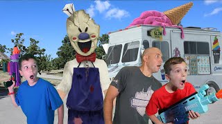 Rod the Ice Scream Man Visits Payback Time! Ultimate Ice Cream Family Battle Game!