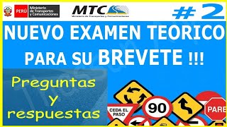 EXAMEN TEORICO DE CONDUCIR 🚘 # 2 preguntas y respuestas licencia de conducir A1 touring ✅