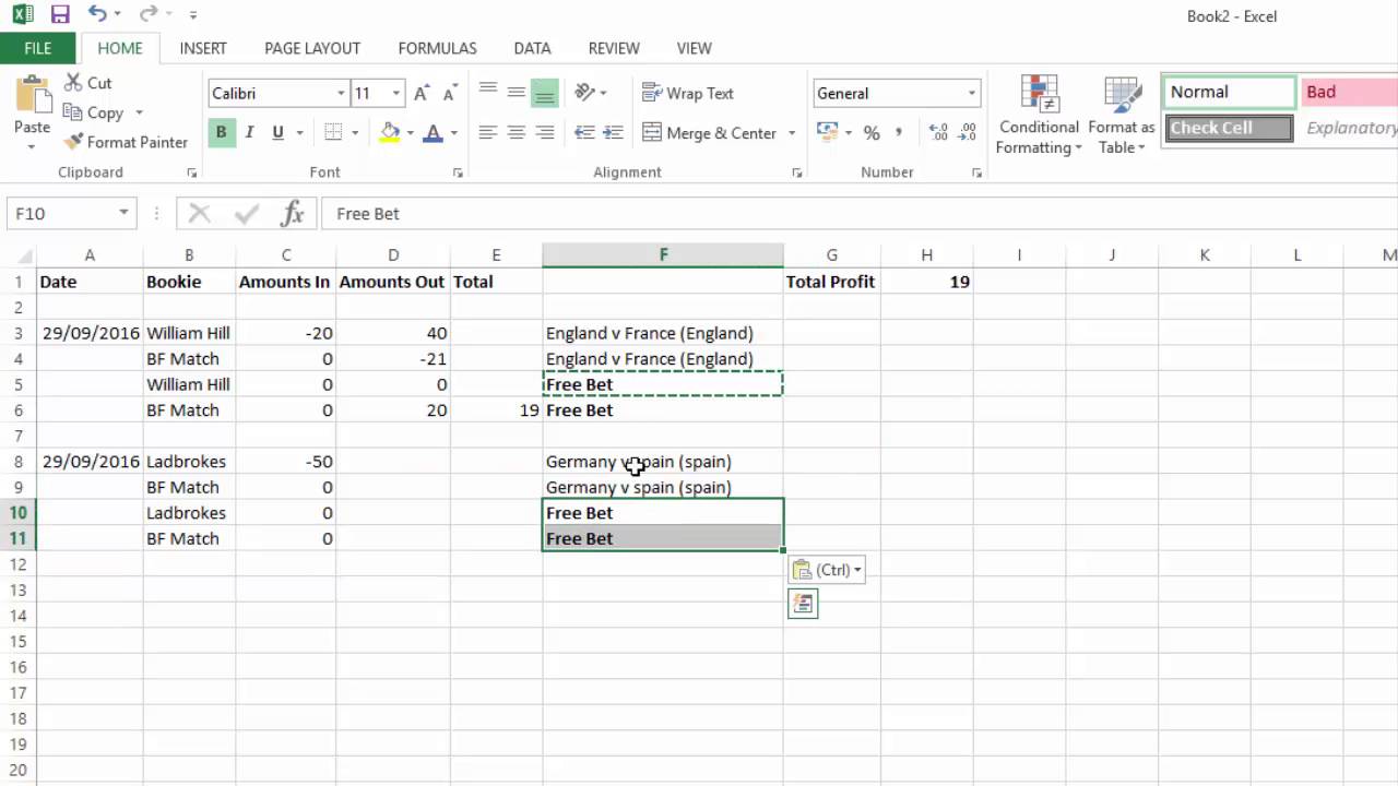 Sports Betting Excel Template | TUTORE.ORG - Master Of Documents