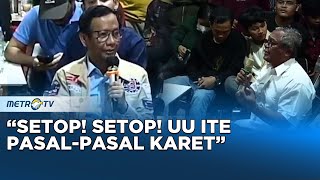 TABRAK PROF! Mahfud MD Tanggapi Curhatan Korban Kriminalisasi UU ITE