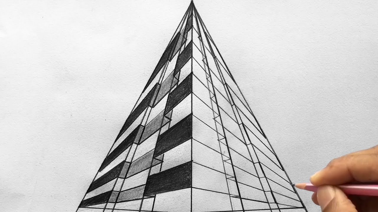 Three Point Perspective Simple Drawing