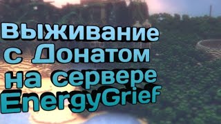 выживание с донатом на сервере EnergyGrief 1 часть