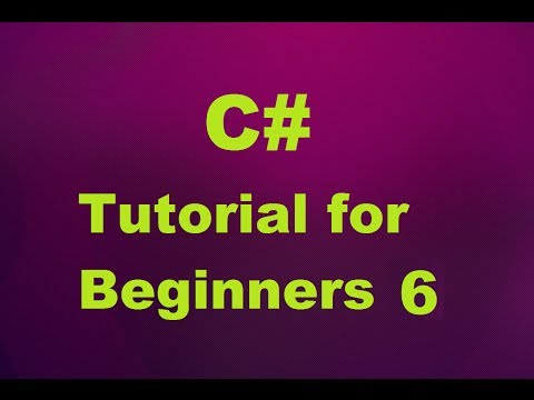 C# Tutorial for Beginners 6 - C# Arrays C# Tutorial for Beginners 6 - C# Arrays