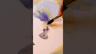 Painting a perfect watercolor flower 🌷 #shorts #watercolor #arttutorial #flowerpainting