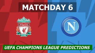 5+ ODDS: UEFA Champions League Predictions For Today [Matchday 6] -Free Football Betting Tips