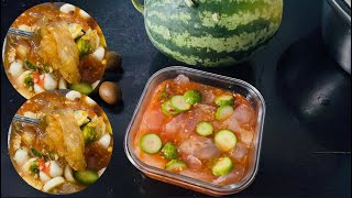SỨA ĐẠN ngâm Mắm nhĩ cùng Cóc, Cà pháo siêu ngon