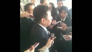 事業仕分け　現地ヒアリング　枝野幸男行政刷新担当大臣　会見