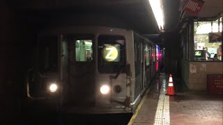 BMT Jamaica Line: (J) and (Z) Trains End/Begin Service @ Jamaica Center (R42, R160A-1, R179)