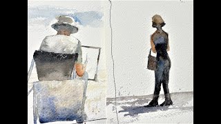 Watercolor Figures "THE SIMPLE WAY" for All Students - with Chris Petri