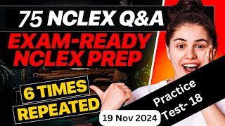 "Practice Test 18: Previously Asked NCLEX Questions & Answers | NCLEX Review Questions"