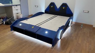 😍😍❤️❤️Blue car bed​ | boys bed| Ferrari bed| car bed | kids bed | kids room interior ❤️❤️❤️❤️😍😍