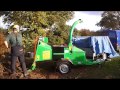 greenmech arborist 130 chipper verses cryptomeria 1080p