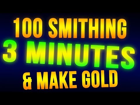 Skyrim Level 100 Smithing in 3 Minutes + Make Money FAST! Skyrim Level 100 Smithing in 3 Minutes + Make Money FAST!