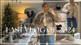 LONDON AT CHRISTMAS| NEW POLENE STORE \u0026 CHRISTMAS TABLE STYLING| VLOGMAS 2024| Katie Peake