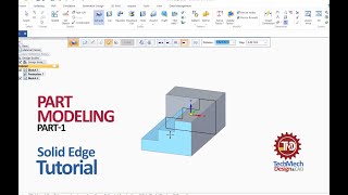 Solid Edge Part Modeling - 1 | Solid Edge Tutorial | Solid Edge for Beginners