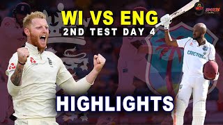 WI vs ENG 2ND TEST DAY 4 HIGHLIGHTS 2022 | ENGLAND vs WEST INDIES 2ND TEST HIGHLIGHTS 2022