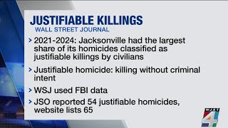 Data from WSJ found that Jacksonville leads nation in legal homicides. JSO says 'facts were omitted'