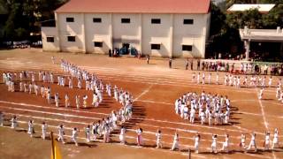 J.M.RATHI SCHOOL DRILL ON SPORTS DAY 30 DEC 2015