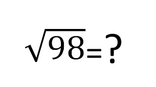 How to find Square Root of 98