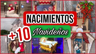 DIY Christmas Decoration IDEAS🎄+10 Bellos Nacimientos para Navidad/Manualidades Navideñas 2022