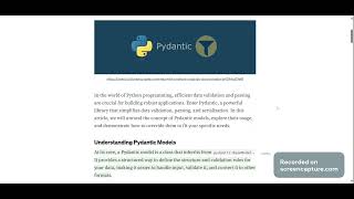 Pydantic Models in Python for Data Validation