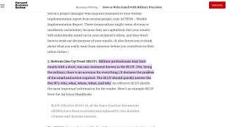 Writing Better Business Emails - The US Military's System
