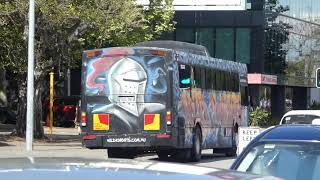 Perth's first Renault PR100.2 departs Terrace Road,Perth CBD