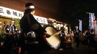 祇園祭 還幸祭　三条烏丸での丹波八坂太鼓　その2