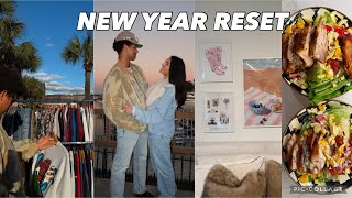 POST NEW YEARS VLOG | boyfriend in town, lots of home cooking, pickle ball, new prints, oyster roast