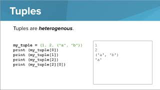 Python- Tuples