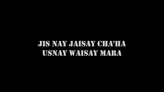 Jis Nay Jese Chaha Usne Wese Mara | Lyrics | Farhan Ali Waris | 2020- 2021 | 1442 |