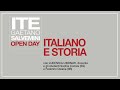 ITALIANO E STORIA. Open day ITE Salvemini.